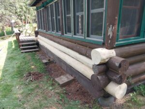 Log Cabin Repair by B&D Homes in Northern Minnesota